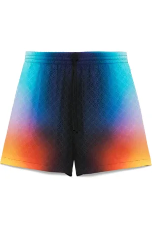 Casablanca Zijden shorts met kleurverloop en hart