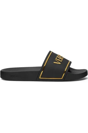 VERSACE Slippers met logoprint