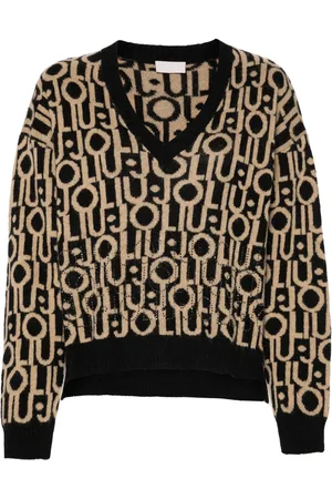 Liu Jo Sweater met logo jacquard