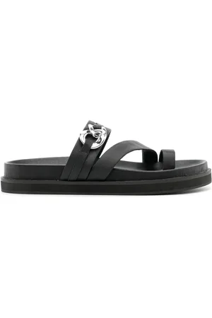 SENSO Nikita leren sandalen met kettingdetail