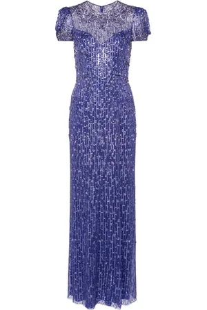 Jenny Packham Aater avondjurk verfraaid met pailletten