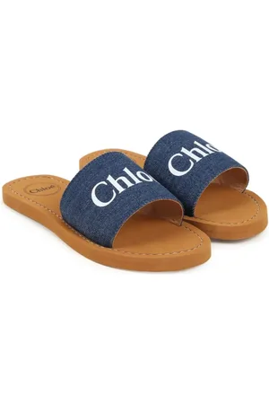 Chloé Slippers met logoprint