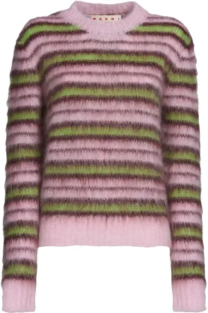 Marni Gestreepte trui van mohairblend
