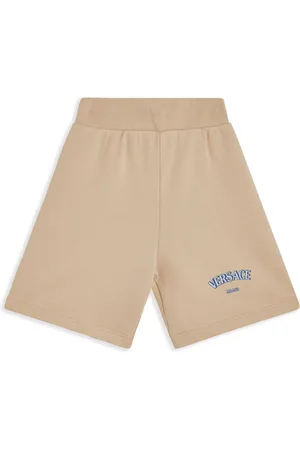 VERSACE Katoenen trainingsshorts met logoprint