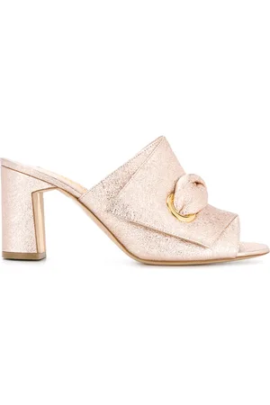 Rupert Sanderson Metallic muiltjes met middelhoge hielen