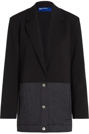 Karl Lagerfeld Blazer van gemixt materiaal