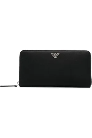 Emporio Armani Portemonnee met logoplakkaat