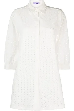 MC2 SAINT BARTH Broderie anglaise blouse