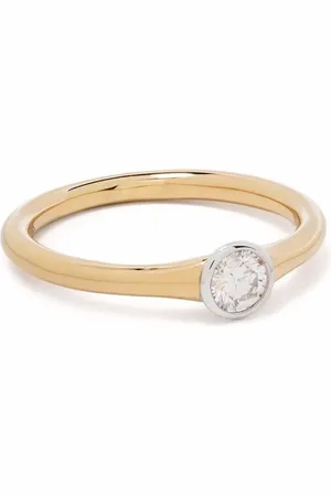 COURBET 18kt gerecycled geelgouden Origine ring met in laboratorium gekweekte diamant