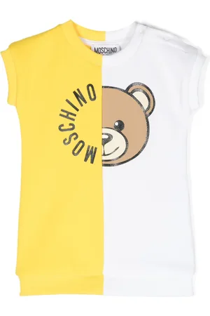 Moschino Sneakers met colourblocking en teddybeer