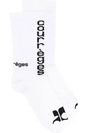 Courrèges Sokken met geborduurd logo