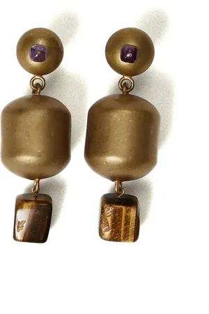 Twin-Set Oorbellen met geoxideerde afwerking