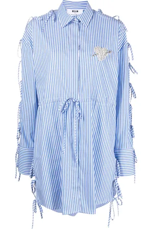 Msgm Gestreepte blousejurk
