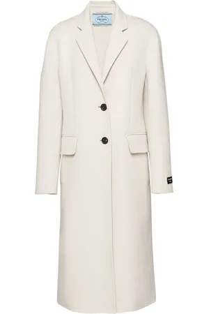 Prada Mantel met enkele rij knopen