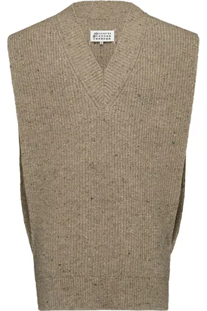 Maison Margiela Gebreide spencer met V