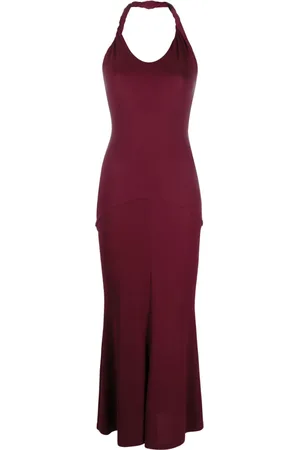 TOVE Halterjurk met gedraaid detail