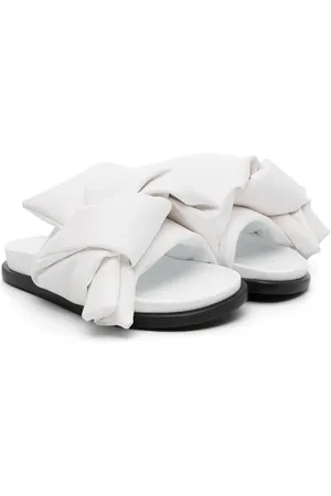 Nº21 Leren sandalen met geknoopt detail