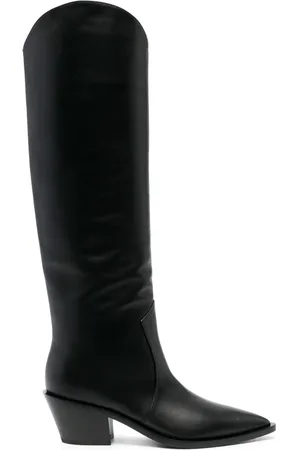 Gianvito Rossi Leren knielaarzen