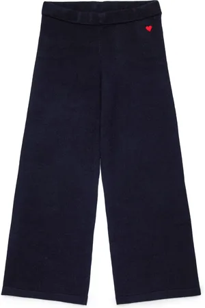 MAX&Co. Kids Gebreide broek met wijde pijpen