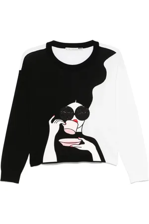 ALICE+OLIVIA Gleeson StaceFace trui