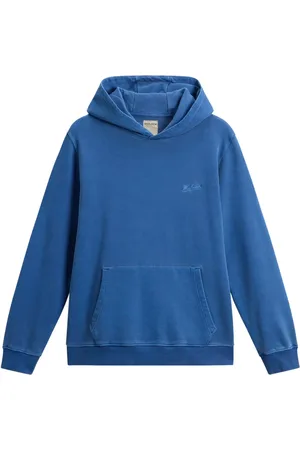 Woolrich Katoenen hoodie met geborduurd logo