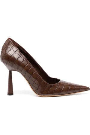 Gia Borghini Balantine 100 pumps met krokodillenleer