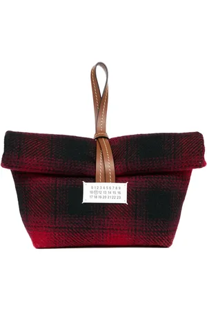 Maison Margiela Paper geruite clutch