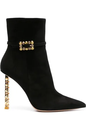 Gianvito Rossi Wonder suède enkellaarzen