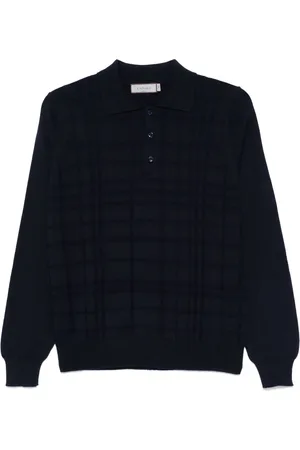 CANALI Gebreid poloshirt