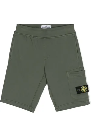 Stone Island Jersey shorts met Compass