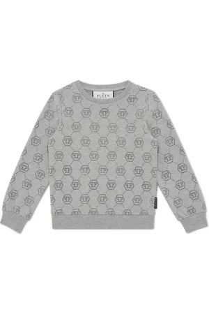 Philipp Plein Sweater verfraaid met monogram
