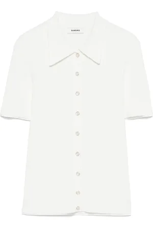 Sandro Geribbelde blouse