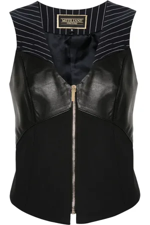 MITILIANE COUTURE Spencer met rits en vlakken