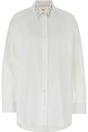 Givenchy Oversized blouse met pailletten kraag
