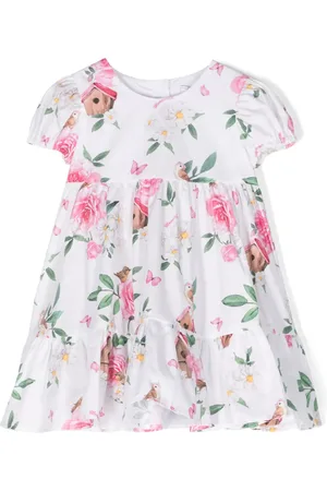 MONNALISA Katoenen jurk met bloemenprint