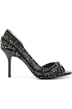 Alberta Ferretti 85 mm pumps met pailletten en kralen