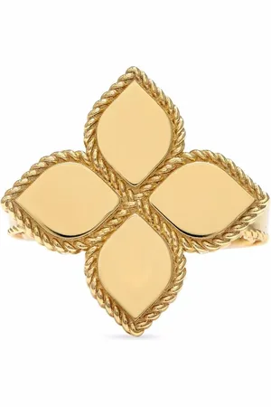 Roberto Coin 18kt geelgouden Princess Flower ring