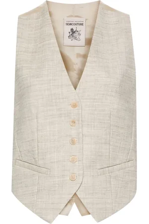 SEMICOUTURE Gilet van scheerwol