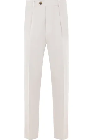 Brunello Cucinelli Broek met geplooid detail
