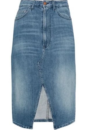 3x1 Elizabella denim midi