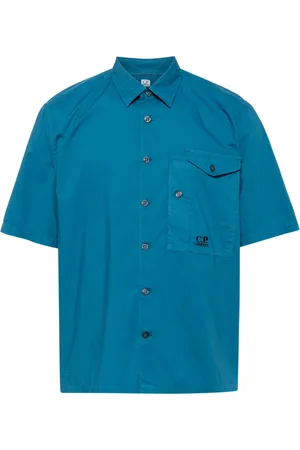 C.P. Company Katoenen overhemd met geborduurd logo