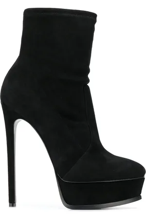 Casadei Enkellaarzen met plateauzool