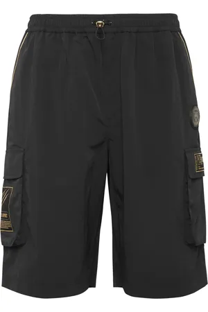 Philipp Plein Gelamineerde cargo shorts