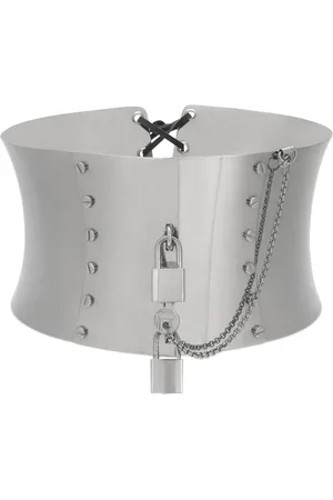 Dolce & Gabbana Korset riem met hangslot detail