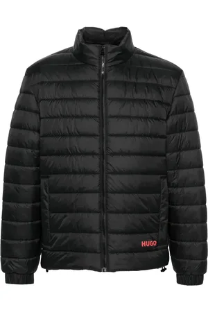 HUGO BOSS Gewatteerd jack met logoprint