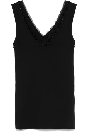 P.A.R.O.S.H. Tanktop met kralen