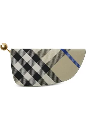 Burberry Shield geruite portemonnee