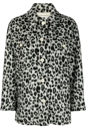 Isabel Marant Odelino shirtjack met luipaardprint