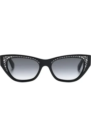 Alexander McQueen Zonnebril met pavé juwelen