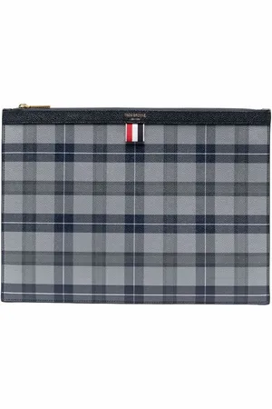 Thom Browne Documentenmap met tartan ruit